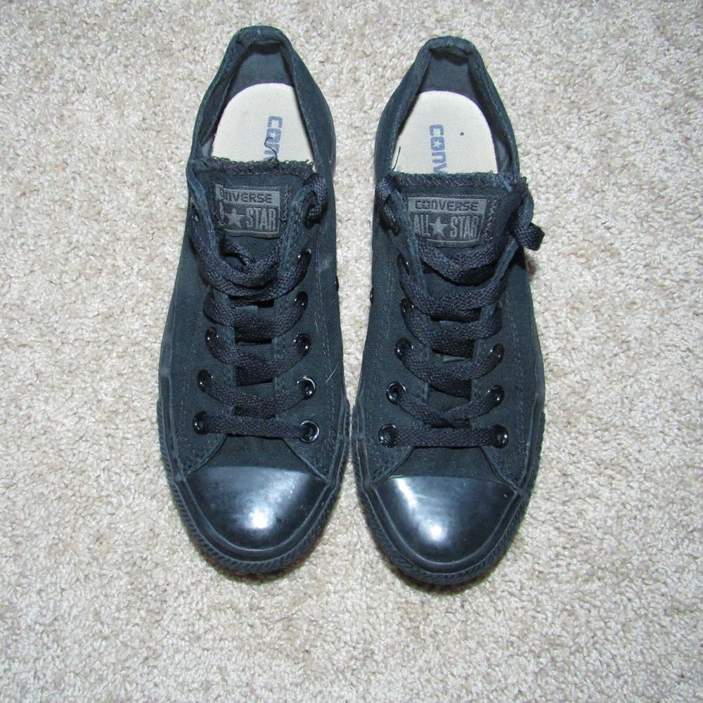 All Black Converse Low Top AllStars